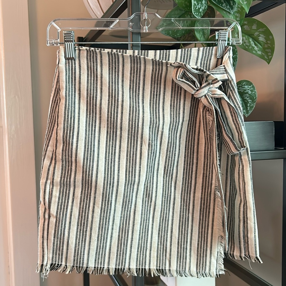 Only worn once! Fashion On Earth Striped Mini Skirt